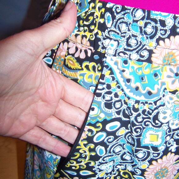 **Last Chance Item** Loft Drawstring Elastic Waist Floral Skirt Sz M - Picture 4 of 8